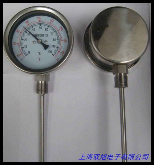 電接點(diǎn)雙金屬溫度計(jì) WSSX-401 軸向 不銹鋼反應(yīng)釜溫度計(jì)