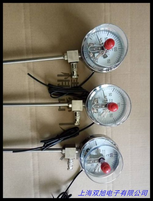 溫度計 帶熱電阻電接點雙金屬溫度計 WSS工業溫度儀表
