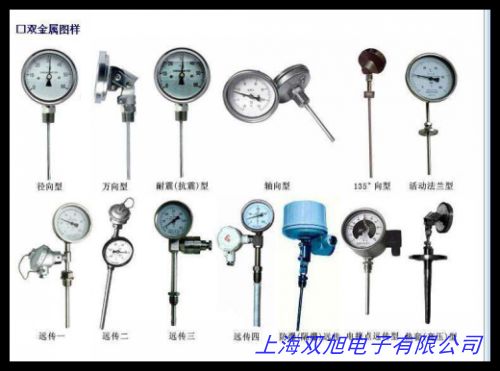 溫度計 帶熱電阻電接點雙金屬溫度計 WSS工業溫度儀表